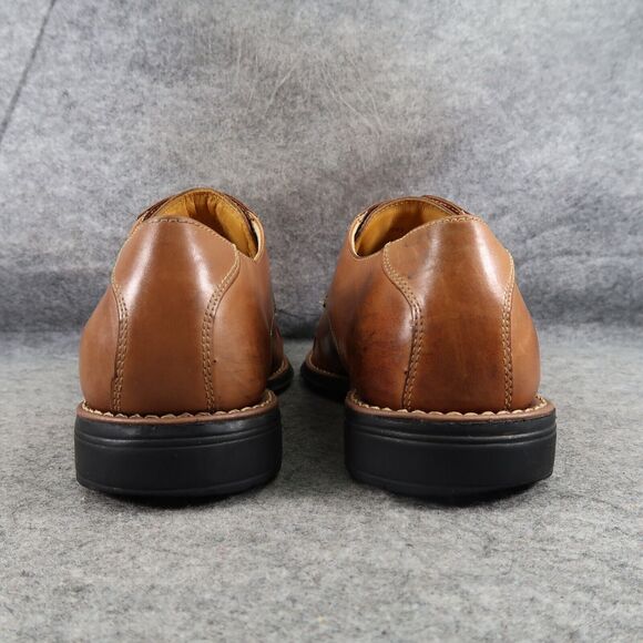 Sandro Moscoloni Shoes Mens 11 Oxford Cap Toe Classic Leather Dress Formal Brown - Picture 4 of 14